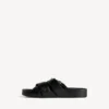 Men’s belt mule in black