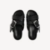 Men’s belt mule in black
