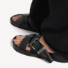 Men’s belt mule in black