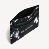 Men’s cash card holder in black/multicolor