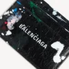 Men’s cash card holder in black/multicolor