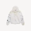 Men’s classic ink zip-up hoodie in white