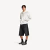 Men’s classic ink zip-up hoodie in white