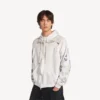 Men’s classic ink zip-up hoodie in white