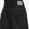 Men’s curved jeans in black