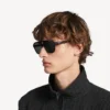 Men’s daily pilot sunglasses in black