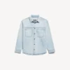 Men’s denim long sleeve shirt in light blue