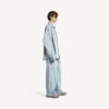 Men’s denim long sleeve shirt in light blue