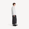 Men’s denim long sleeve shirt in white