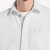 Men’s denim long sleeve shirt in white