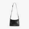 Men’s explorer double pouch messenger bag in black