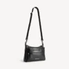 Men’s explorer double pouch messenger bag in black
