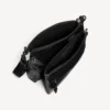Men’s explorer double pouch messenger bag in black