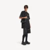 Men’s explorer double pouch messenger bag in black