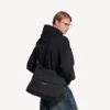 Men’s explorer hobo messenger bag in black