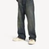 Men’s hamptons medium worn-out sneaker in off white/red