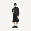 Men’s hybrid zip-up sweater in dark grey