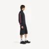 Men’s hybrid zip-up sweater in dark grey