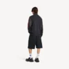 Men’s hybrid zip-up sweater in dark grey