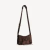 Men’s le city flap messenger bag small in light espresso