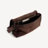 Men’s le city flap messenger bag small in light espresso