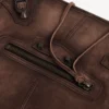 Men’s le city flap messenger bag small in light espresso