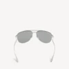 Men’s monday pilot sunglasses in light ruthenium