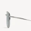 Men’s monday pilot sunglasses in light ruthenium