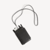 Men’s passport phone holder in black