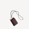 Men’s passport phone holder in burgundy