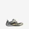 Men’s radar gradient lines sneaker in brown/blue/yellow/grey