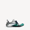 Men’s radar gradient lines sneaker in light grey/green/black