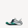 Men’s radar gradient lines sneaker in light grey/green/black