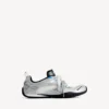 Men’s radar gradient lines sneaker in white/grey/silver/black/blue