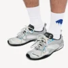 Men’s radar gradient lines sneaker in white/grey/silver/black/blue