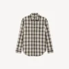 Men’s regular fit shirt in white/black