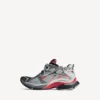 Men’s runner gradient sneaker in grey/red/black