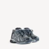Men’s runner sneaker in grey/navy/light blue