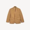 Men’s single-breasted normal fit jacket in camel