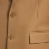 Men’s single-breasted normal fit jacket in camel