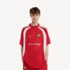 Men’s soccer oversized t-shirt in red