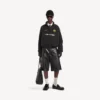 Men’s soccer tracksuit jacket in black