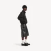 Men’s soccer tracksuit jacket in black