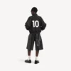 Men’s soccer tracksuit jacket in black