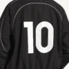 Men’s soccer tracksuit jacket in black