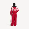 Men’s soccer tracksuit jacket in lipstick red