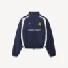 Men’s soccer tracksuit jacket in marine blue