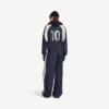 Men’s soccer tracksuit pants in marine blue