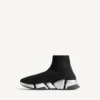 Men’s speed 2.0 recycled knit sneaker in black/silver
