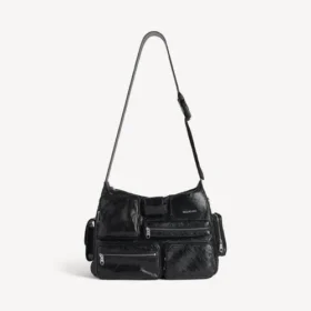 Men’s superbusy messenger bag in black